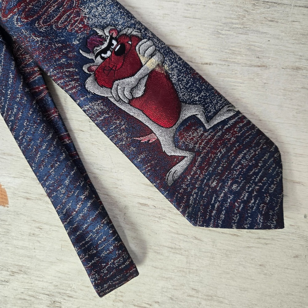 Vintage‎ Balancine Taz Tie Looney Tunes 1992 58in 100% Made In USA Polyester 90s